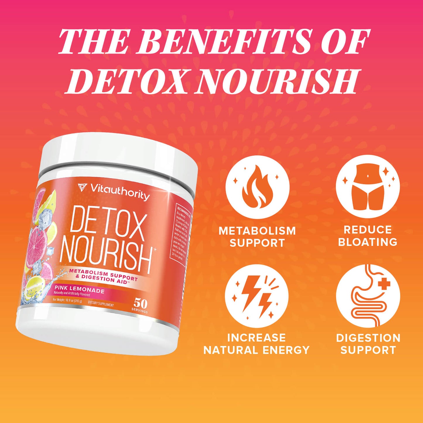 Promo - Detox Nourish Anti - Bloat Digestive Aid - Vitauthority