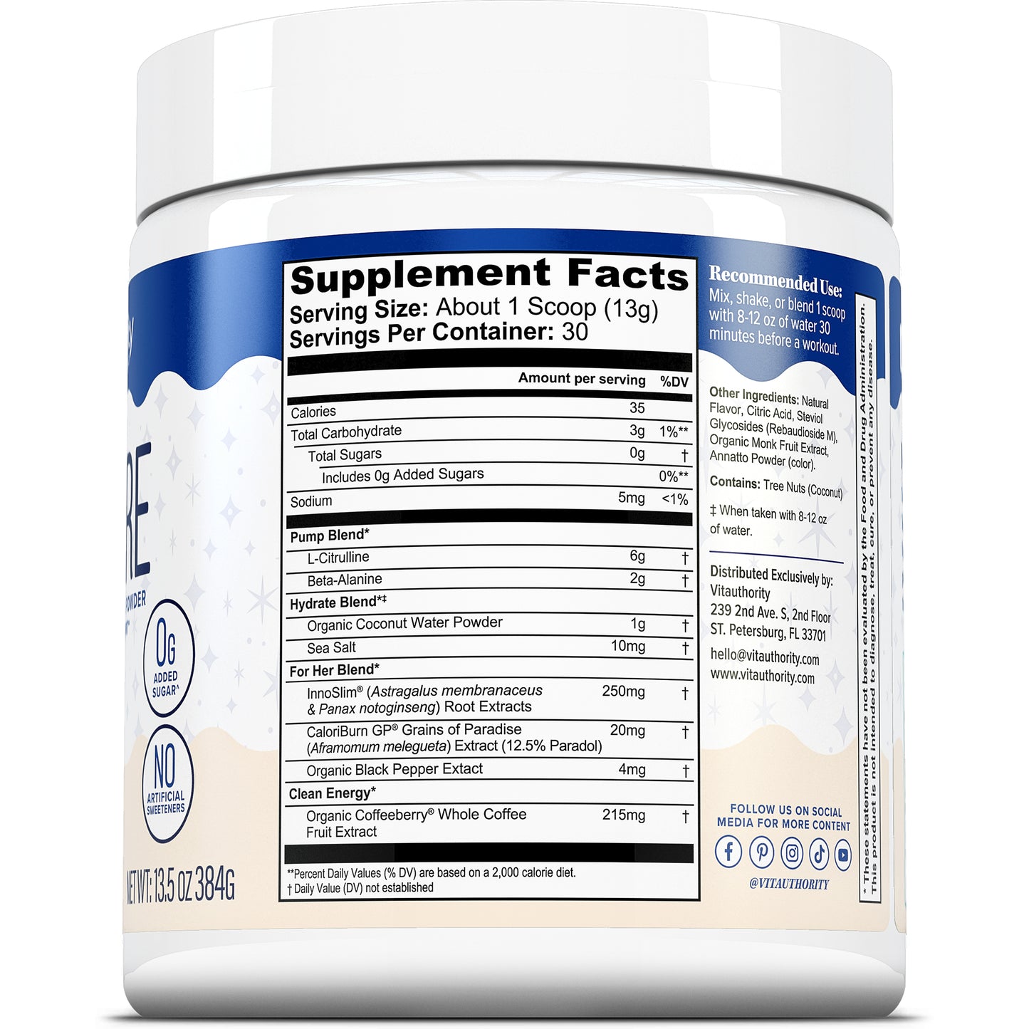 Vita Pre - Workout Hydration Powder - Vitauthority