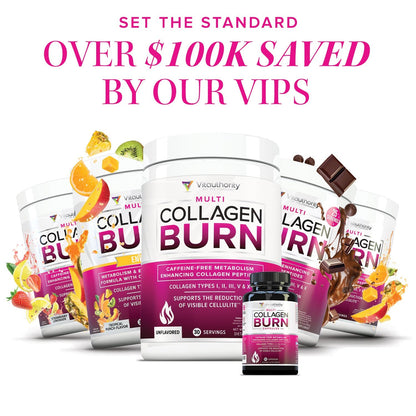 VIP Exclusive! 3 Bottles of Multi Collagen Burn for $100 - Vitauthority