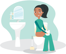 Look forward to timely bathroom dates.