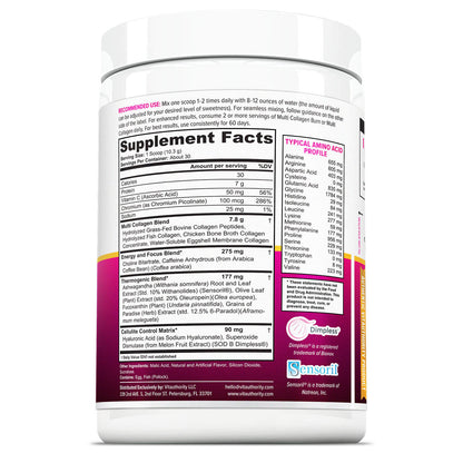 Multi Collagen Burn Energy - With SOD B Dimpless® - Vitauthority