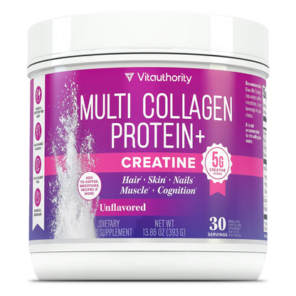 Multi Collagen Protein + Creatine - Vitauthority