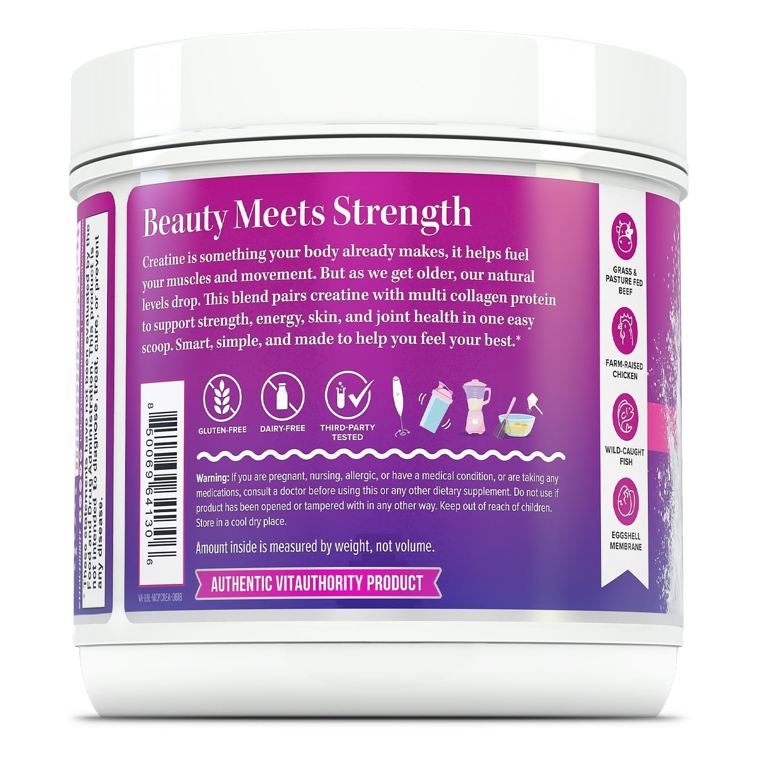 Multi Collagen Protein + Creatine - Vitauthority