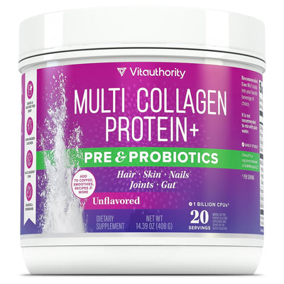 Multi Collagen Protein+ Pre and Probiotics