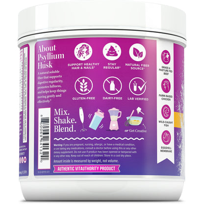 Multi Collagen Protein + Fiber - Vitauthority