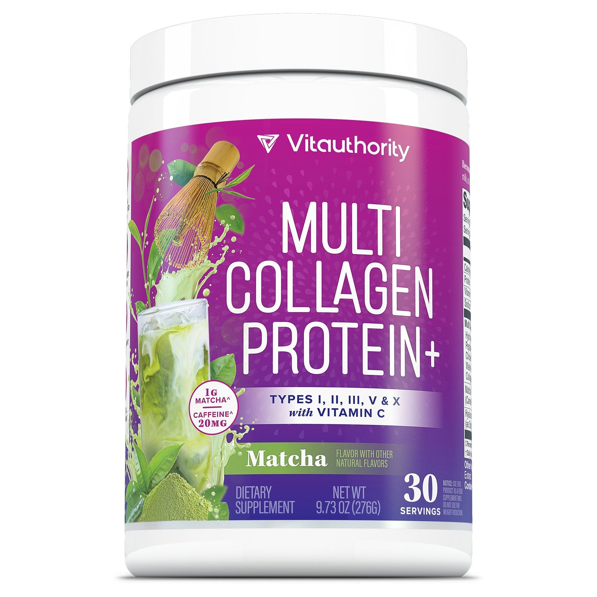 Multi Collagen Protein + Matcha - Vitauthority