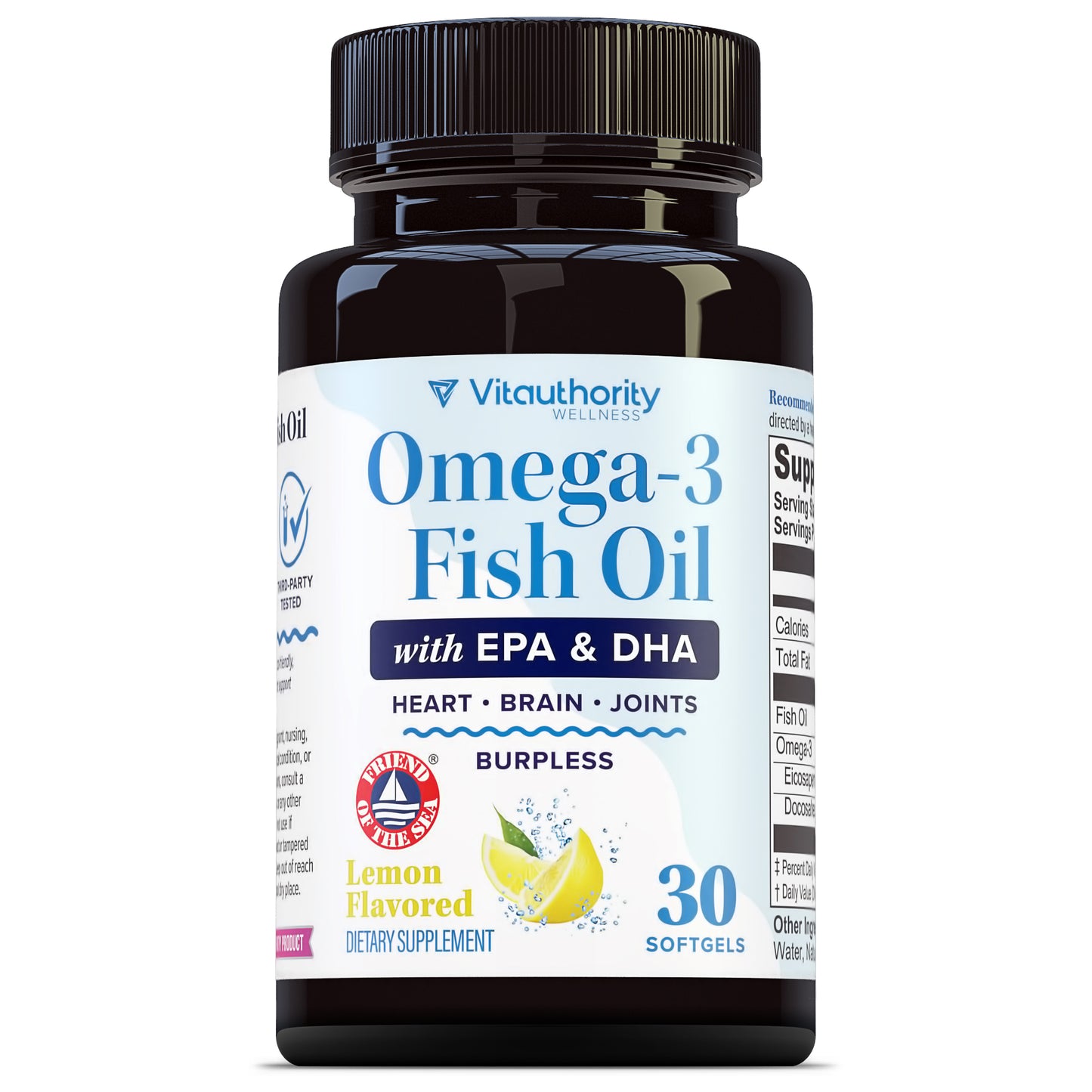Omega 3 Fish Oil Softgels - Vitauthority
