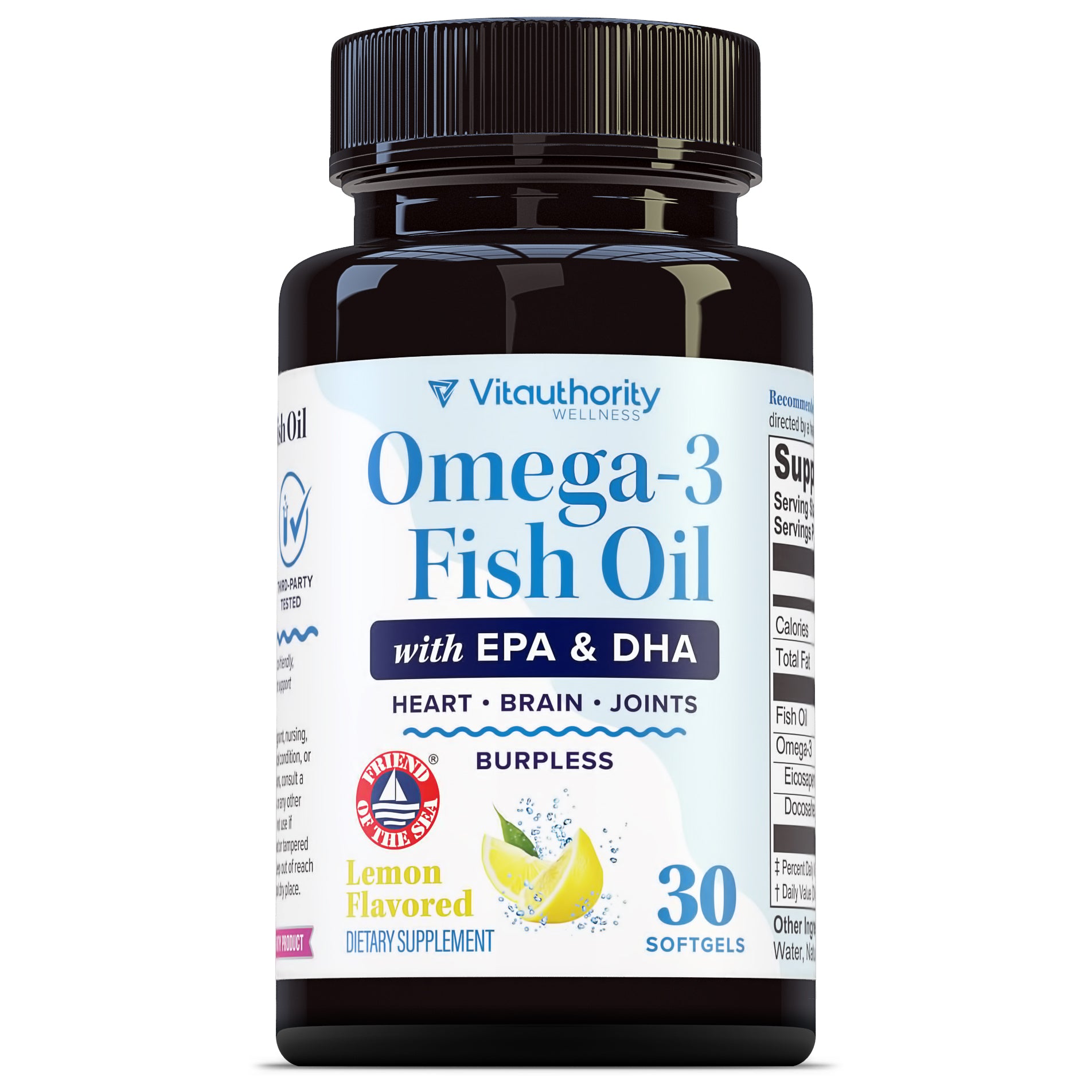 Omega 3 Fish Oil Softgels - Vitauthority