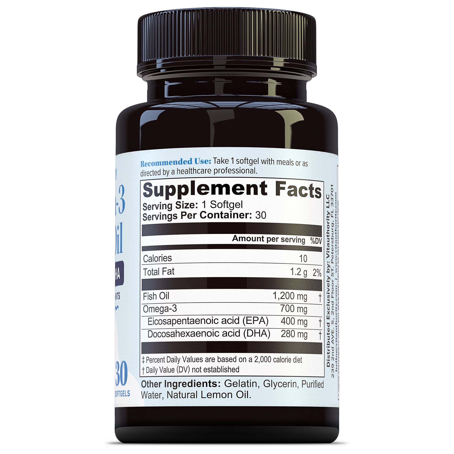 Omega 3 Fish Oil Softgels - Vitauthority
