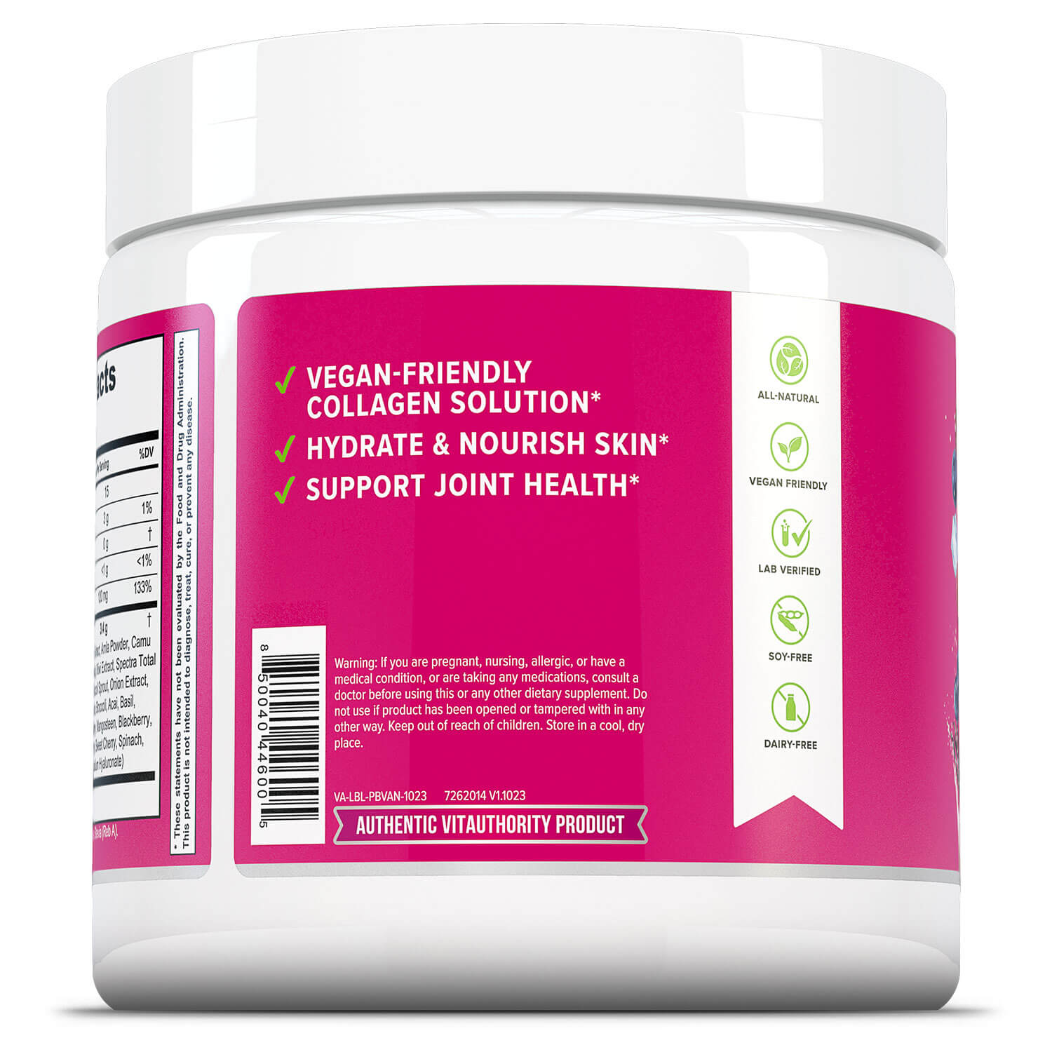 Plant Based Collagen Booster - Vanilla - Vitauthority