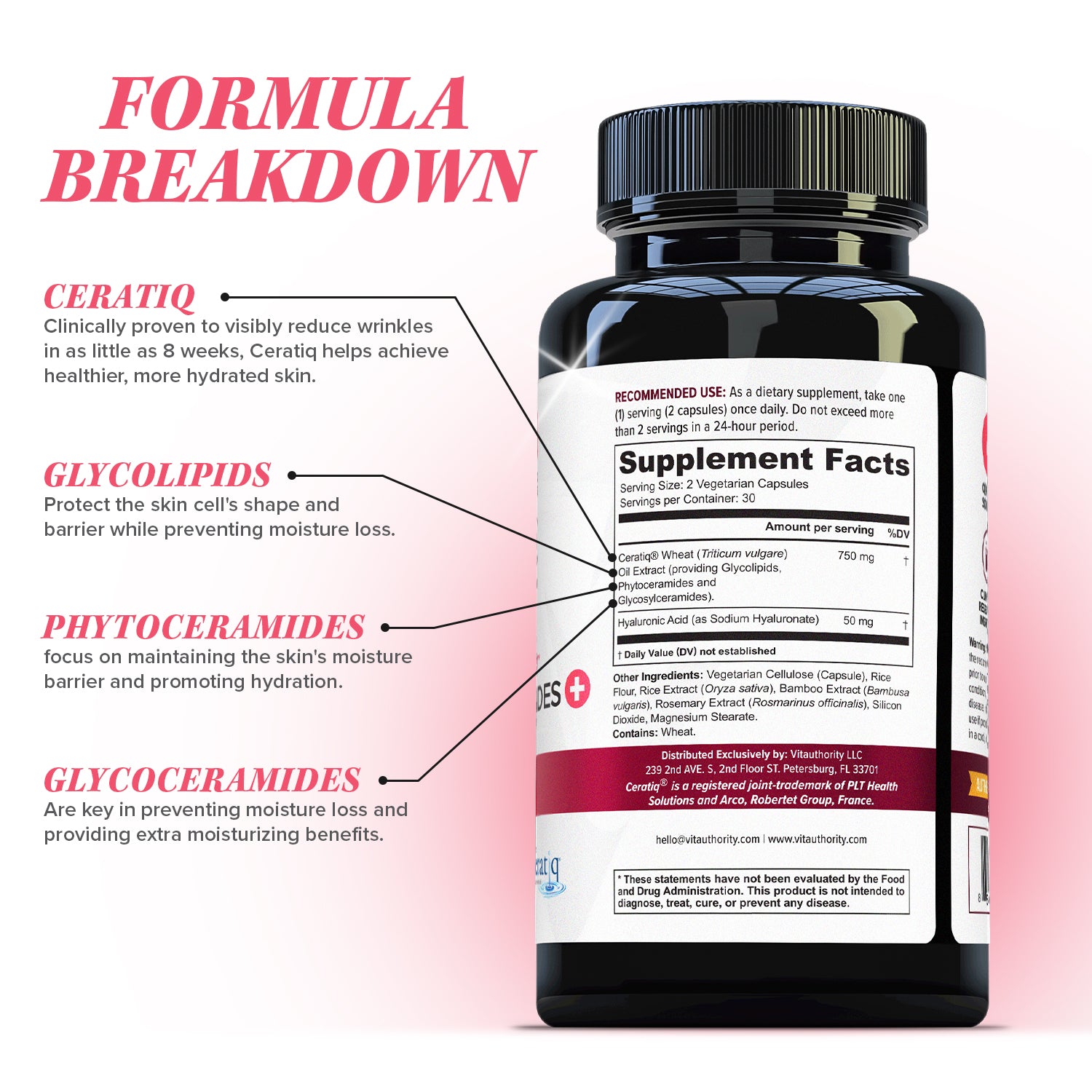 Phytoceramides Skin Hydration Support - Vitauthority