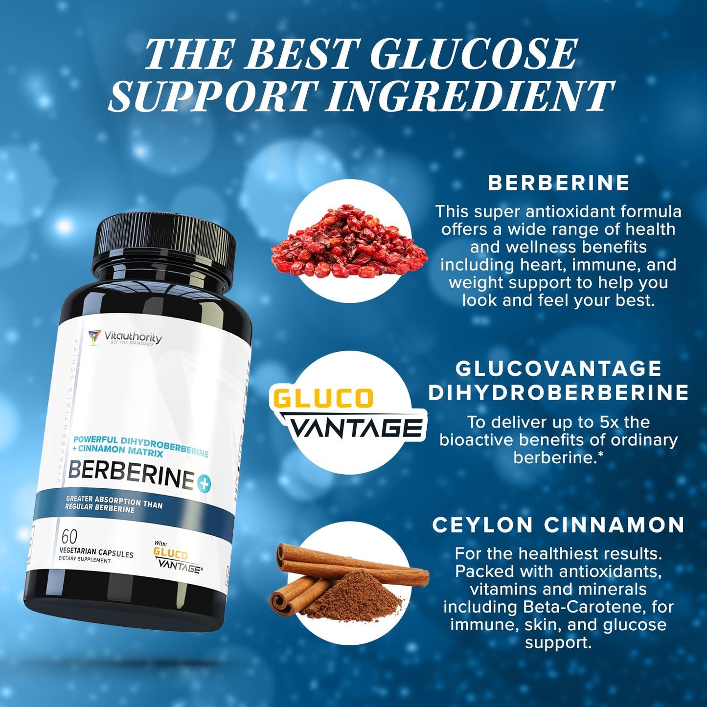 Berberine (GlucoVantage® Dihydroberberine) - Vitauthority