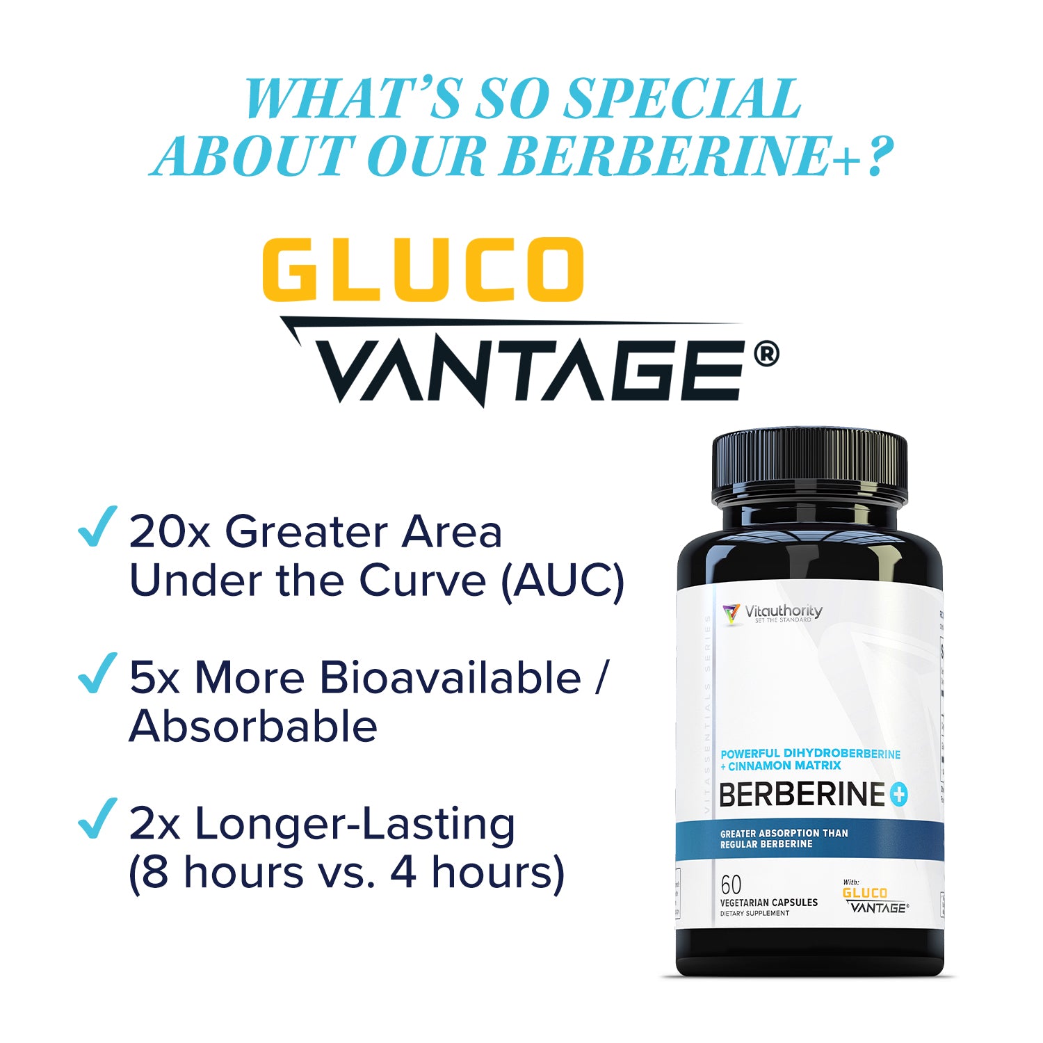 Berberine (GlucoVantage® Dihydroberberine) - Vitauthority