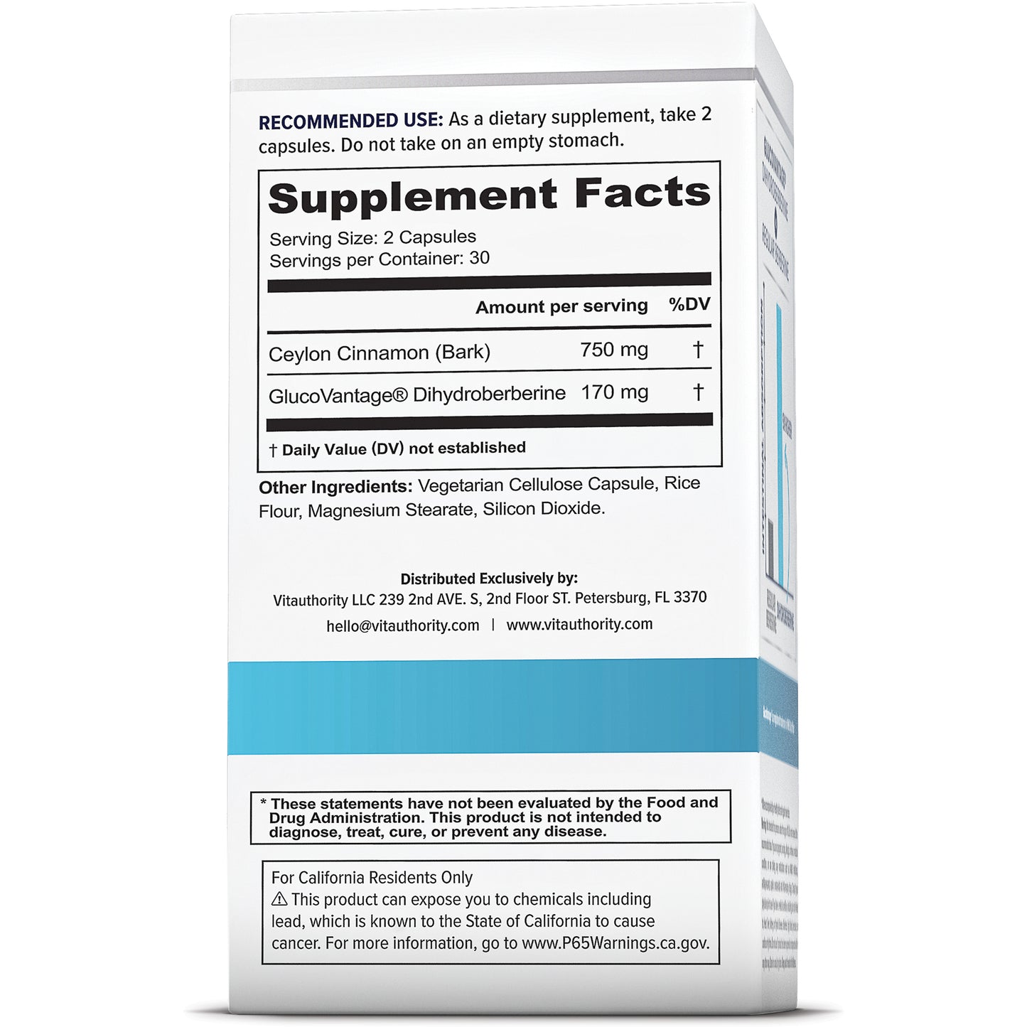 Berberine (GlucoVantage® Dihydroberberine) - Vitauthority