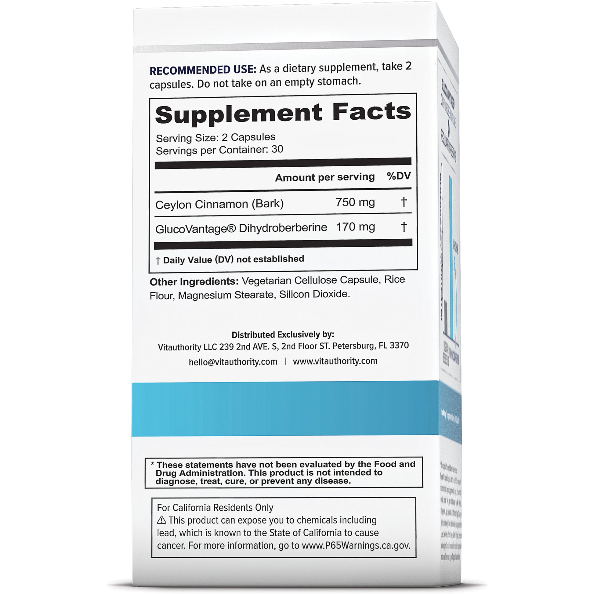 Berberine (GlucoVantage® Dihydroberberine) - Vitauthority