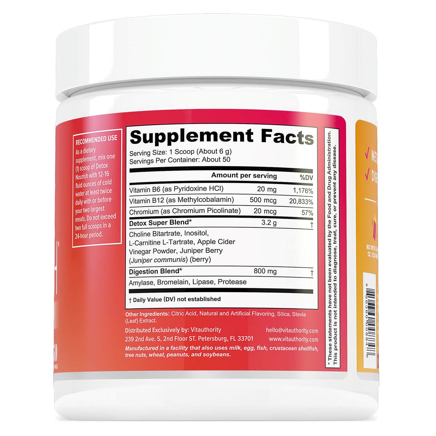 Detox Nourish Metabolism Support and Digestion Aid - Vitauthority