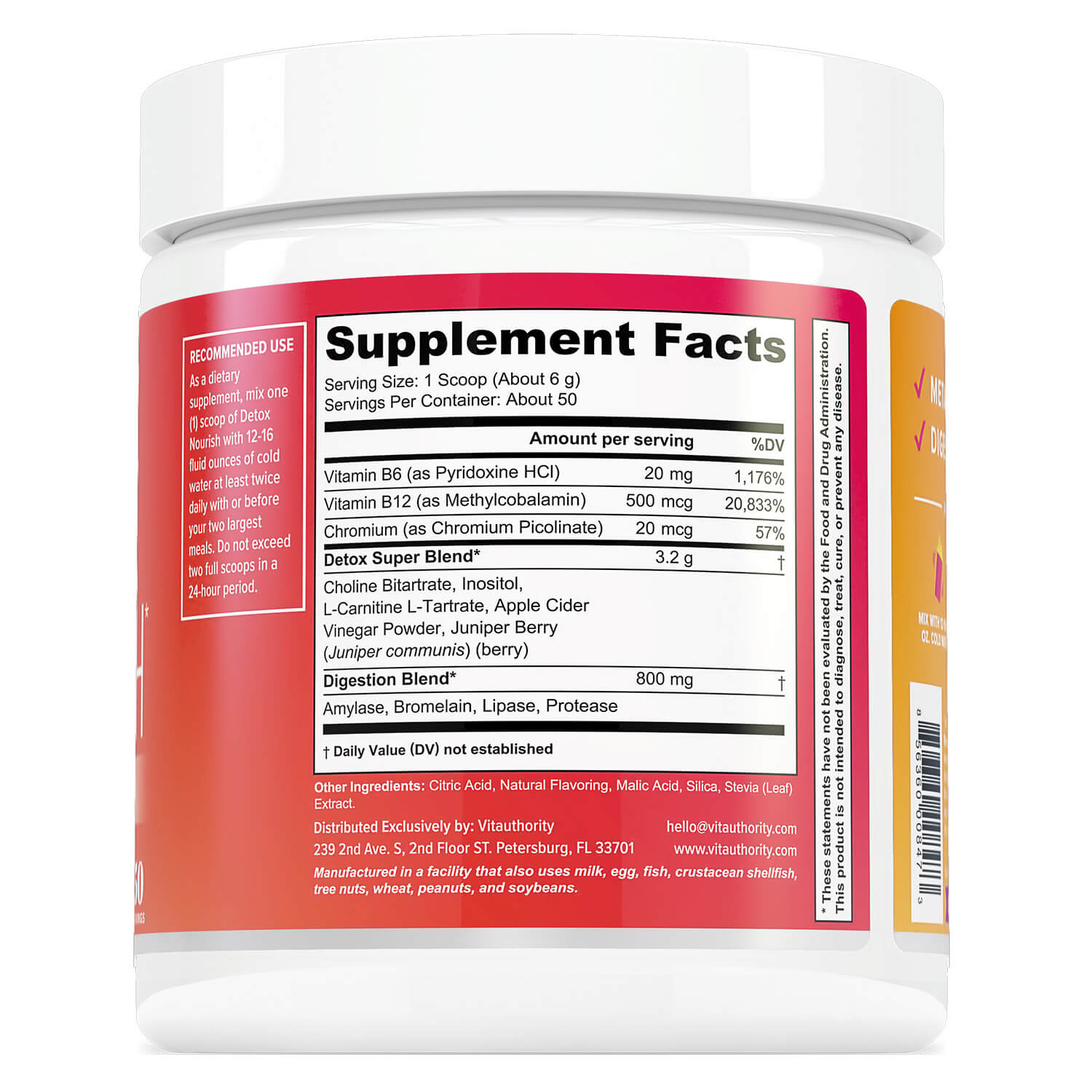 Detox Nourish Metabolism Support and Digestion Aid - Vitauthority