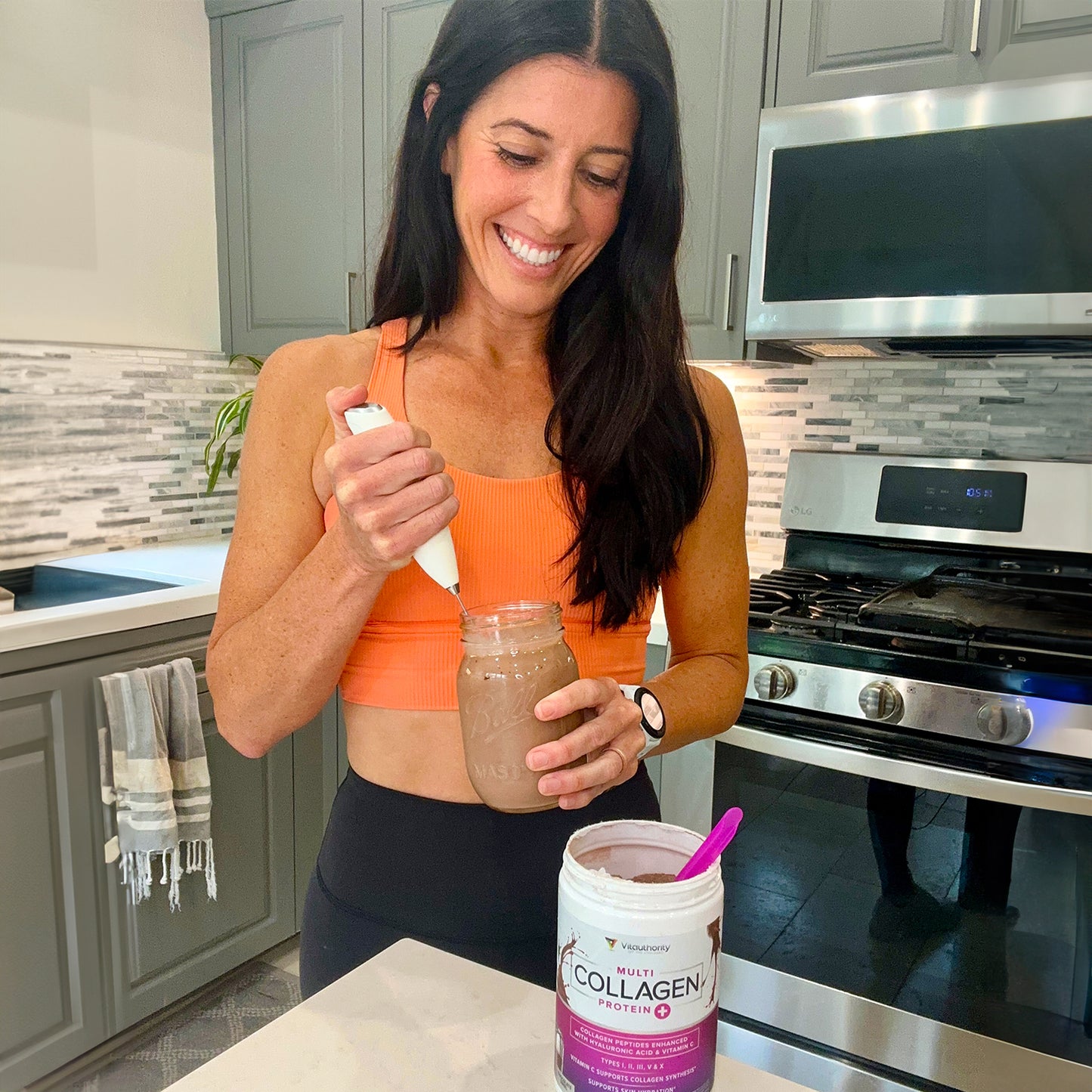 Multi Collagen Peptide Protein+ Powder - Chocolate Swirl - Vitauthority