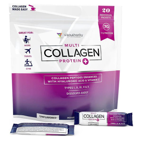 Multi Collagen Peptides Protein+ Powder - Vitauthority