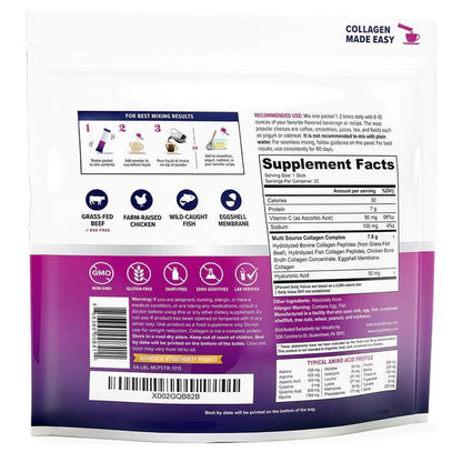 Multi Collagen Peptides Protein+ Powder - Vitauthority
