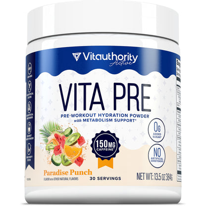 Vita Pre - Workout Hydration Powder - Vitauthority