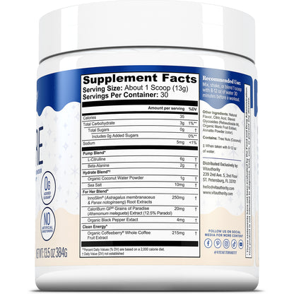 Vita Pre - Workout Hydration Powder - Vitauthority