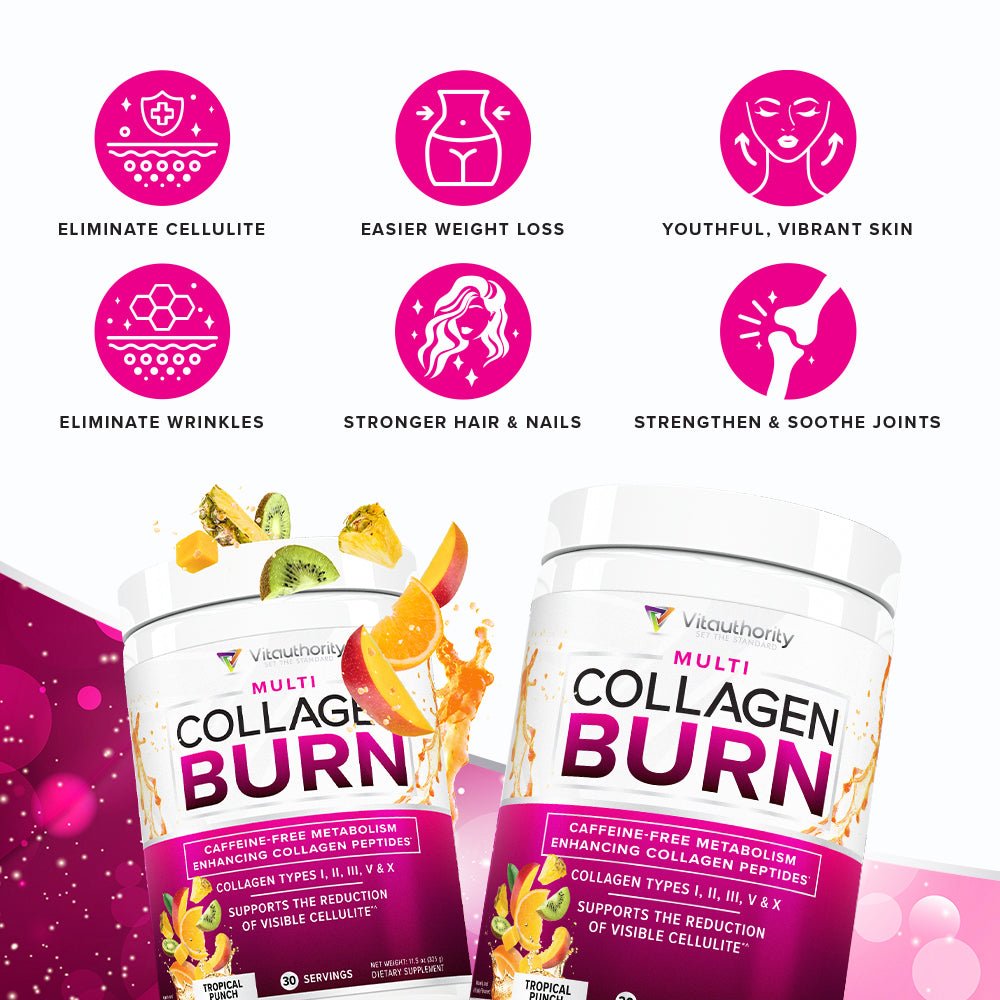 Multi Collagen Burn - Tropical Punch Flavor - Vitauthority
