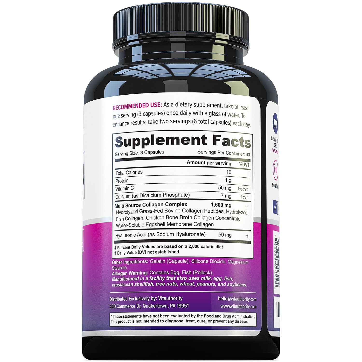MULTI COLLAGEN CAPSULES 180 ct - Vitauthority