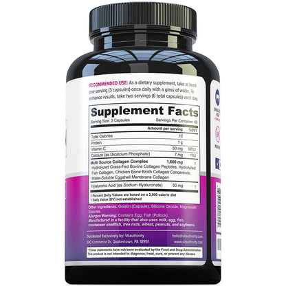 MULTI COLLAGEN CAPSULES 180 ct - Vitauthority