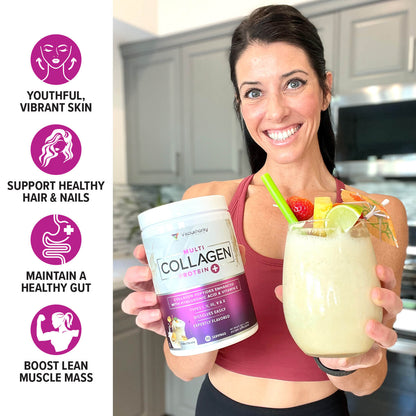 Multi Collagen Peptides - Piña Colada - Vitauthority