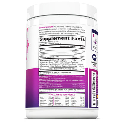 MULTI COLLAGEN + PINK LEMONADE FLAVOR - Vitauthority