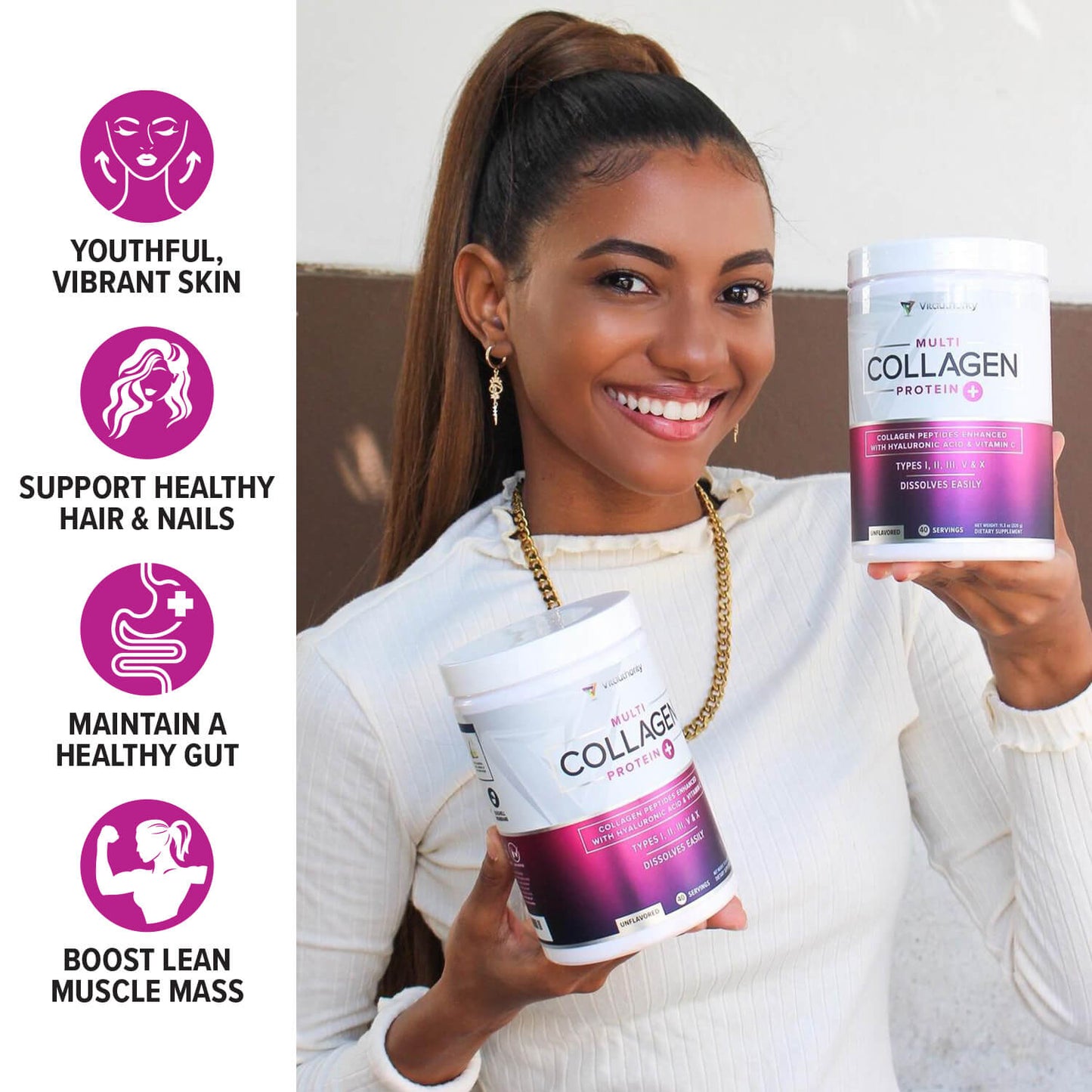 MULTI COLLAGEN + STRAWBERRY FLAVOR - Vitauthority