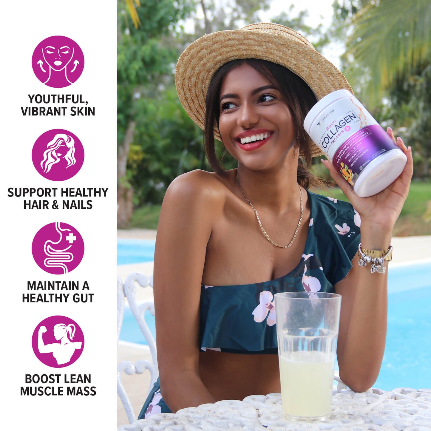 MULTI COLLAGEN + TROPICAL PUNCH FLAVOR - Vitauthority